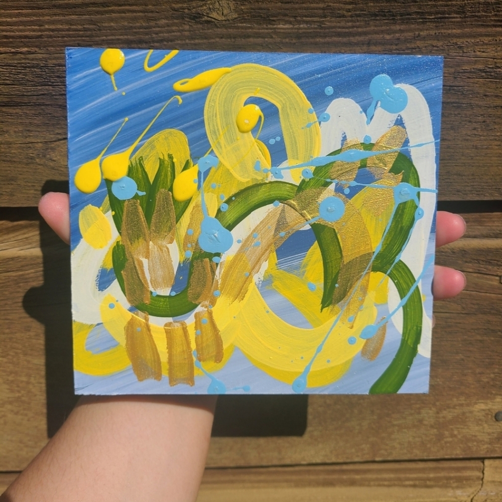 🆕Abstract Wall Art Southwest Sky Colorful Original Painting maximalist decor